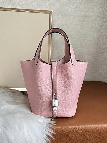 Hermès Picotin bag pink size 22x23cm