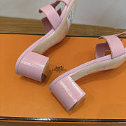 Hermes sandals pink - 4