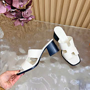 Hermes sandals white -01 - 5