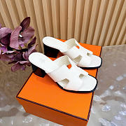 Hermes sandals white -01 - 4