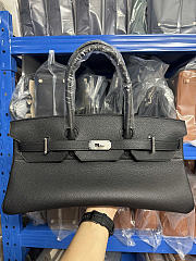 Hermes birkin togo leather shouder bag black size 42x21x18cm - 1