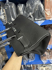Hermes birkin togo leather shouder bag black size 42x21x18cm - 4