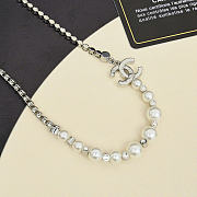 Chanel necklace silver - 3