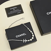 Chanel necklace silver - 2