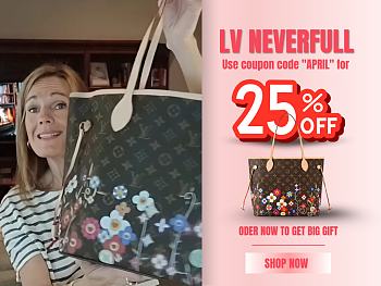 Louis Vuitton Neverfull Medium Handbag M13271 Size 32 x 29 x 17 cm - Code: April for 25% off