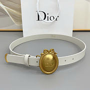 Dior belt white 2.5cm - 5