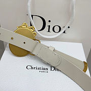 Dior belt white 2.5cm - 4