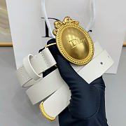 Dior belt white 2.5cm - 3