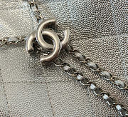 Chanel hobo silver bag size 30x26x14cm - 2