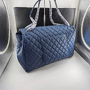 Chanle big navy bag size 46x27x13cm - 4