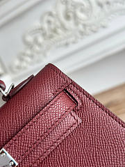 Hermes kelly red bag size 19cm - 2