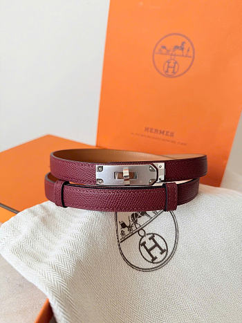 Hermes Belt red 1.8mm