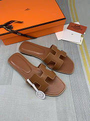 Hermes sandals brown women's - 2