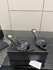 YSL JERRY mules in TPU and rhinestones black - 5
