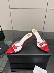 YSL JERRY mules in TPU and rhinestones red - 2