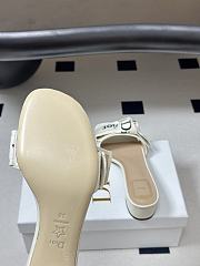 J'Adior heeled mule 3.5cm white - 5