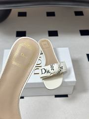 J'Adior heeled mule 3.5cm white - 3