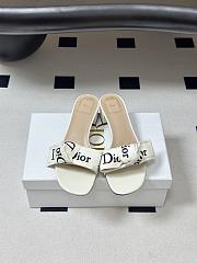 J'Adior heeled mule 3.5cm white - 2