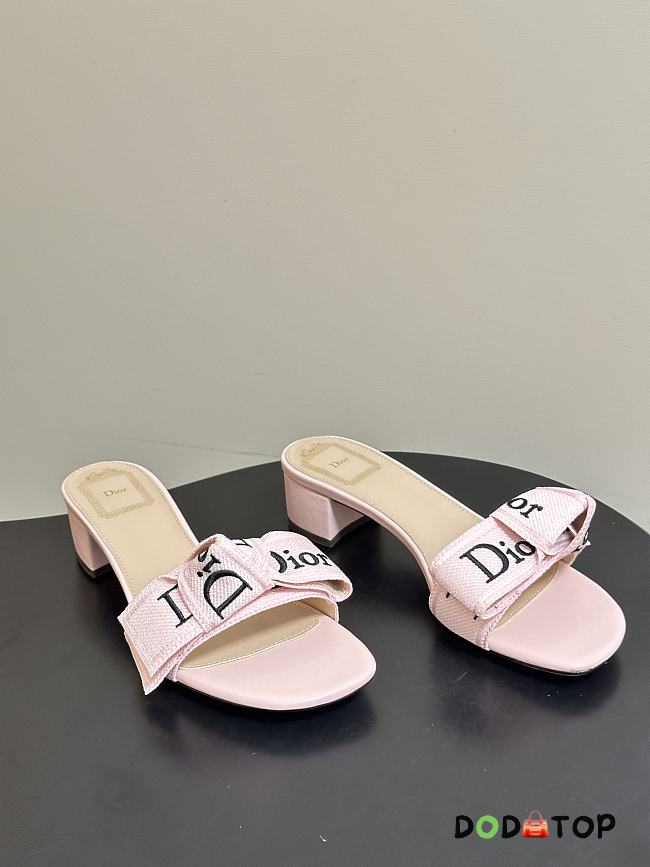 J'Adior heeled mule 3.5cm pink - 1
