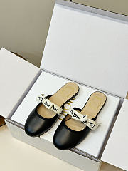 J'Adior Mule Black Lambskin  - 4