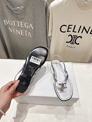 Celine Biki Sandal in Calfskin silver - 6