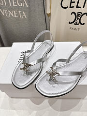 Celine Biki Sandal in Calfskin silver - 2