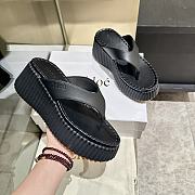 Chloé 80mm platform toe-post sandals black - 6