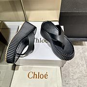 Chloé 80mm platform toe-post sandals black - 4