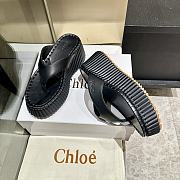 Chloé 80mm platform toe-post sandals black - 2