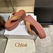 Chloé 80mm platform toe-post sandals brown - 5
