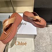 Chloé 80mm platform toe-post sandals brown - 3