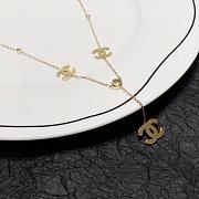 Chanel necklace gold  - 4
