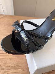 Prada 75mm Vernice Leather Mule Sandals - 6