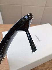  Prada 75mm Vernice Leather Mule Sandals - 5