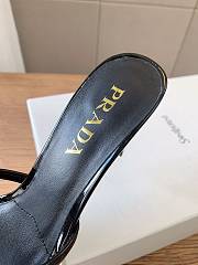  Prada 75mm Vernice Leather Mule Sandals - 3