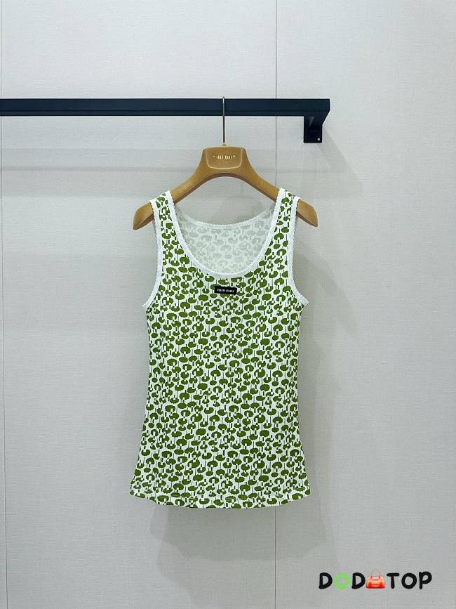 Miu Miu cotton tank top - 1