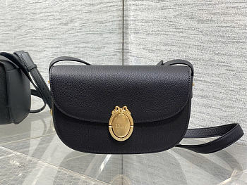 Dior Medium Dior Médaillon Flap Bag black Grained Calfskin 23 x 16 x 6.5 cm
