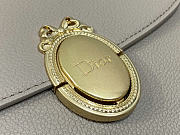 Dior Medium Dior Médaillon Flap Bag gray Grained Calfskin 23 x 16 x 6.5 cm - 5
