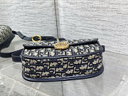 Dior Medium Dior Médaillon Flap Bag blue Grained Calfskin 23 x 16 x 6.5 cm - 5