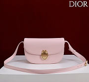 Dior Medium Dior Médaillon Flap Bag pink Grained Calfskin 23 x 16 x 6.5 cm - 1