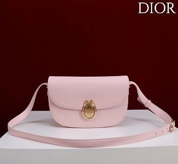 Dior Medium Dior Médaillon Flap Bag pink Grained Calfskin 23 x 16 x 6.5 cm
