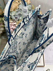 Dior Large Book Tote blue Multicolor Daisy bag 41x14x32cm - 6