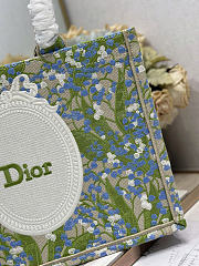 Dior Book Tote green Multicolor Daisy bag 36×28 cm - 3