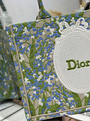 Dior Book Tote green Multicolor Daisy bag 36×28 cm - 2