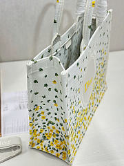Dior Book Tote yellow Multicolor Daisy bag 36×28 cm  - 6
