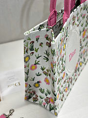 Dior Book Tote pink Multicolor Daisy bag 36×28 cm  - 5