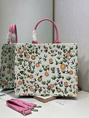 Dior Book Tote pink Multicolor Daisy bag 36×28 cm  - 3