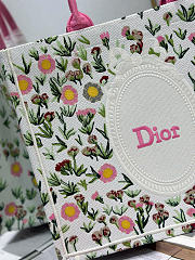 Dior Book Tote pink Multicolor Daisy bag 36×28 cm  - 2