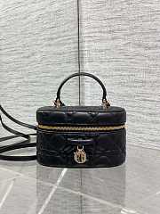 Dior Mini Vanity black bag Lambskin size 17x10.5x8cm - 1