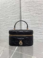 Dior Mini Vanity black bag Lambskin size 17x10.5x8cm - 3